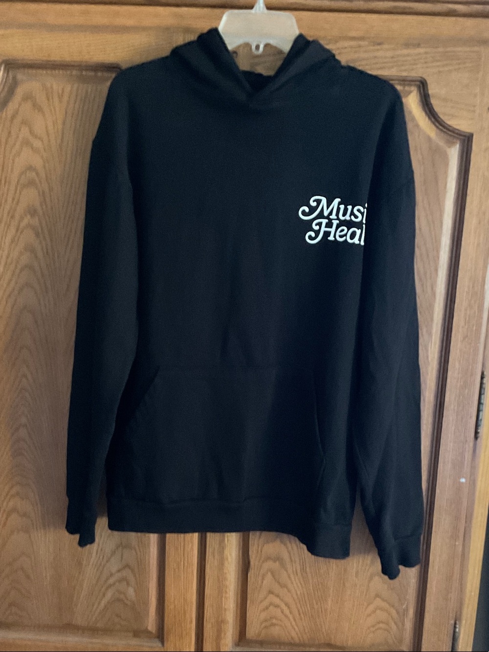Black Pullover Hoodie - Men's Casual Hooded Sweatshirt